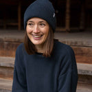 Avriel - Fisherman Beanie aus Biobaumwolle, Blueberry