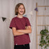 Mini Giravve - Kinder T-Shirt aus Biobaumwolle, Burgundy