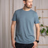 Ravi - Regular Fit T-Shirt aus Tencel-Mix, Rauchblau