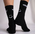 Savari - Tennis Socken aus Biobaumwoll-Mix, Schwarz