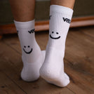 Savari - Tennis Socken aus Biobaumwoll-Mix, Weiß