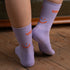 Savari - Tennis Socken aus Biobaumwoll-Mix, Lila