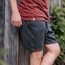 Vabsi - Shorts aus Tencel, Dunkelgrau