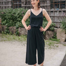 Velicity - Jumpsuit aus Tencel-Mix, Schwarz