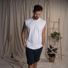 Velix - Oversized Tank-Top aus Biobaumwolle, Weiß