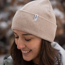 Veo - Classy Beanie aus Biobaumwolle, Beige