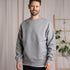 Viliz - Oversized, unisex Sweater aus Biobaumwolle, Hellgrau-Meliert