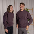 Viliz - Oversized, unisex Sweater aus Biobaumwolle, Pflaume