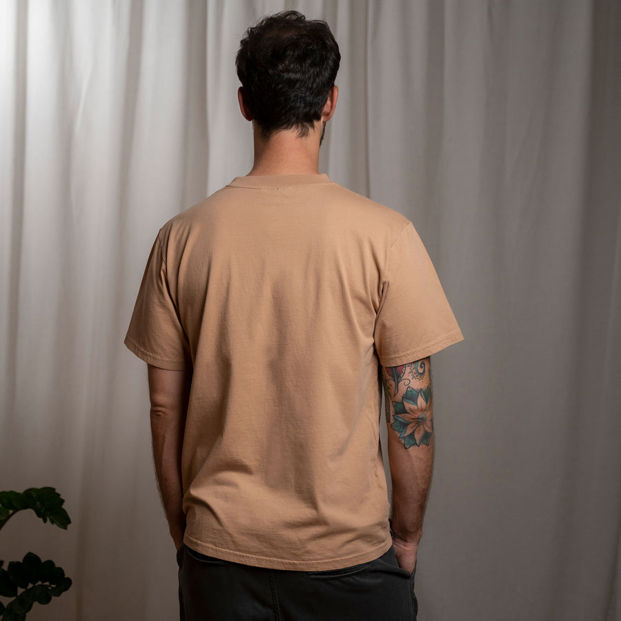 Vred - Oversized, unisex T-Shirt aus Biobaumwolle, Camel