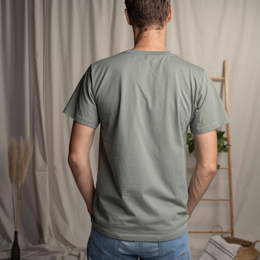 Vred - Oversized, unisex T-Shirt aus Biobaumwolle, Salbei