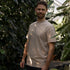 Vreddy - Regular T-Shirt aus Heavy-Jersey Biobaumwolle, Greige