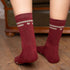 Vresh Verliebt - Tennis Socken aus Biobaumwoll-Mix, Burgundy