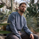 Vritz - Regular Fit Sweater aus Biobaumwolle, Rauchblau