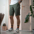 Vebo - Chino-Shorts aus Tencel, Grün