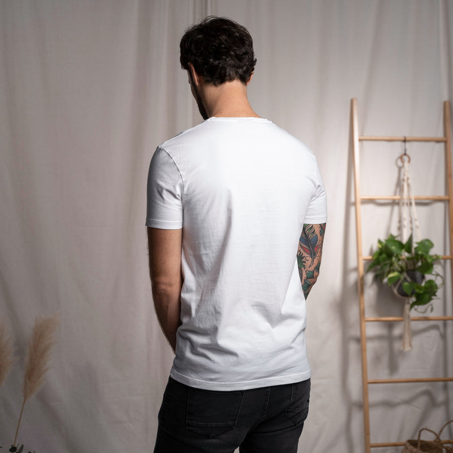 Vinn - Classic Fit T-Shirt aus Biobaumwolle, Weiß