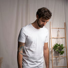 Vinn - Classic Fit T-Shirt aus Biobaumwolle, Weiß