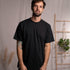 Vred - Oversized unisex T-Shirt aus Biobaumwolle, Schwarz