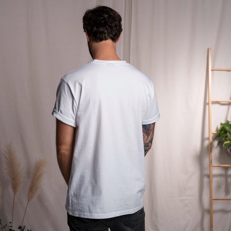 Vred - Oversized, unisex T-Shirt aus Biobaumwolle, Weiß