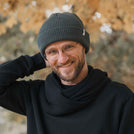 Avriel - Fisherman Beanie aus Biobaumwolle, Tannengrün