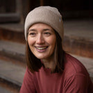 Avriel - Fisherman Beanie aus Biobaumwolle, Beige