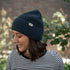 Avriel - Fisherman Beanie aus Biobaumwolle, Blueberry