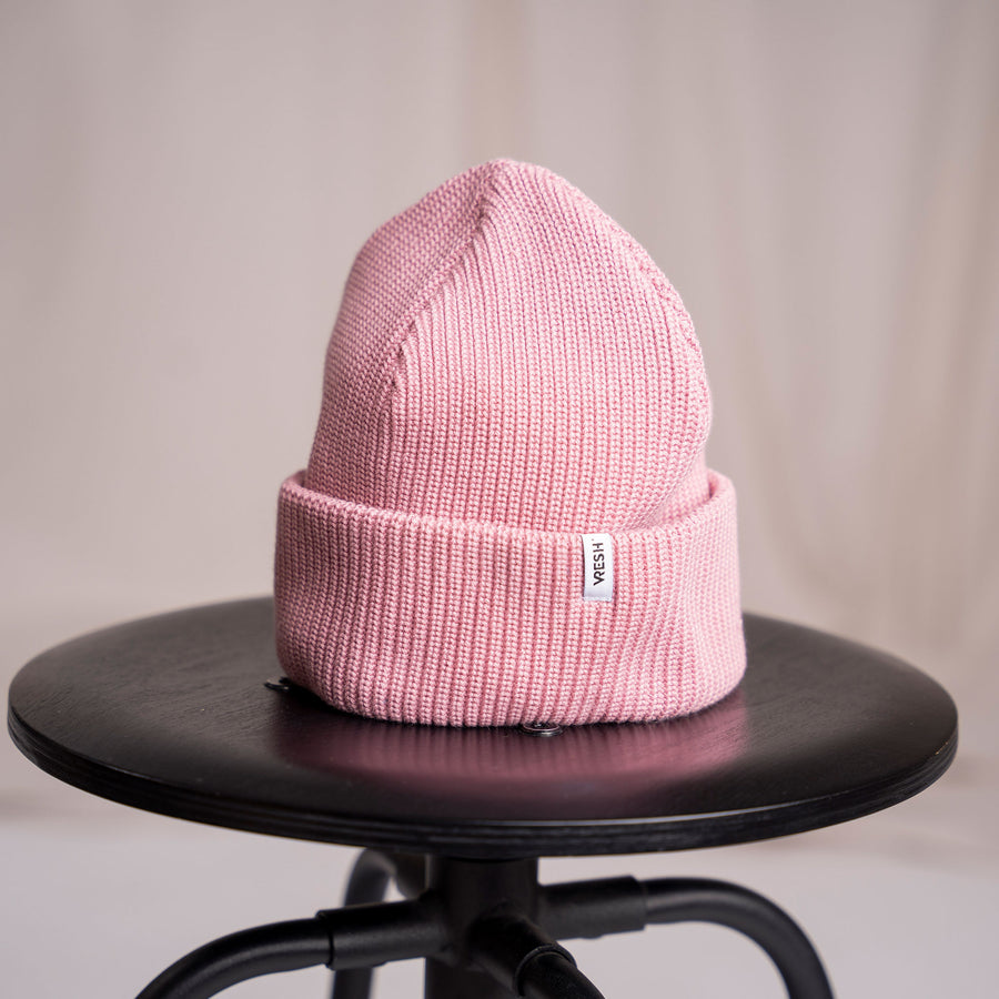 Avriel - Fisherman Beanie aus Biobaumwolle, Rosa