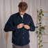 Christov - Hemd aus Biobaumwolle, Blueberry