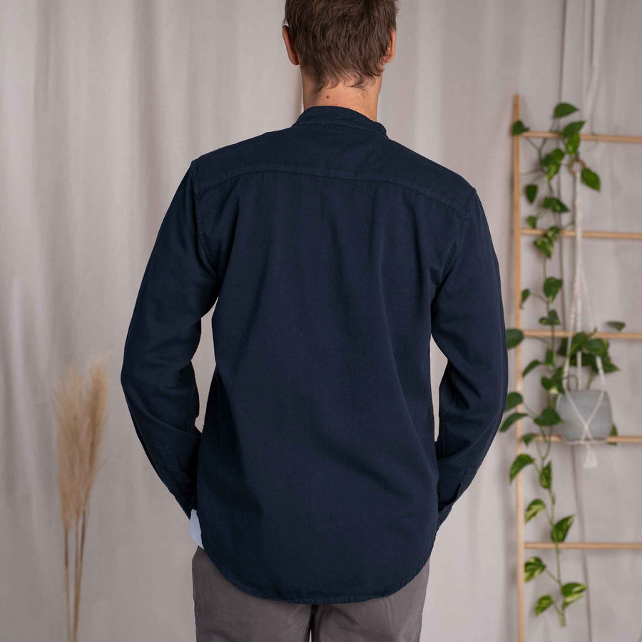 Christov - Hemd aus Biobaumwolle, Blueberry