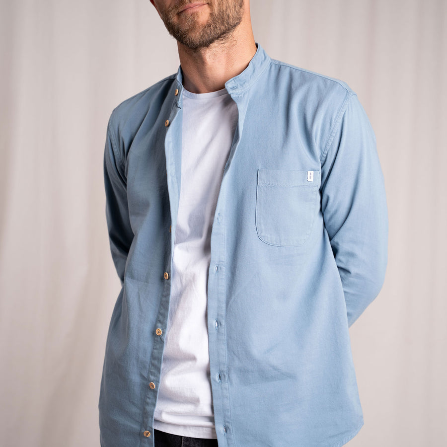 Christov - Hemd aus Biobaumwolle, Himmelblau