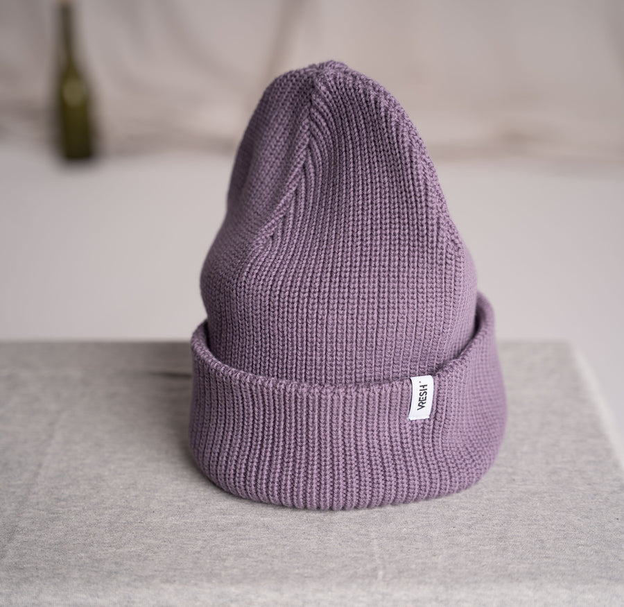 Avriel - Fisherman Beanie aus Biobaumwolle, Lila