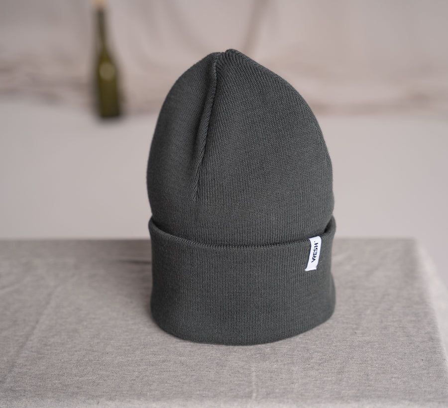Veo - Classy Beanie aus Biobaumwolle, Tannengrün