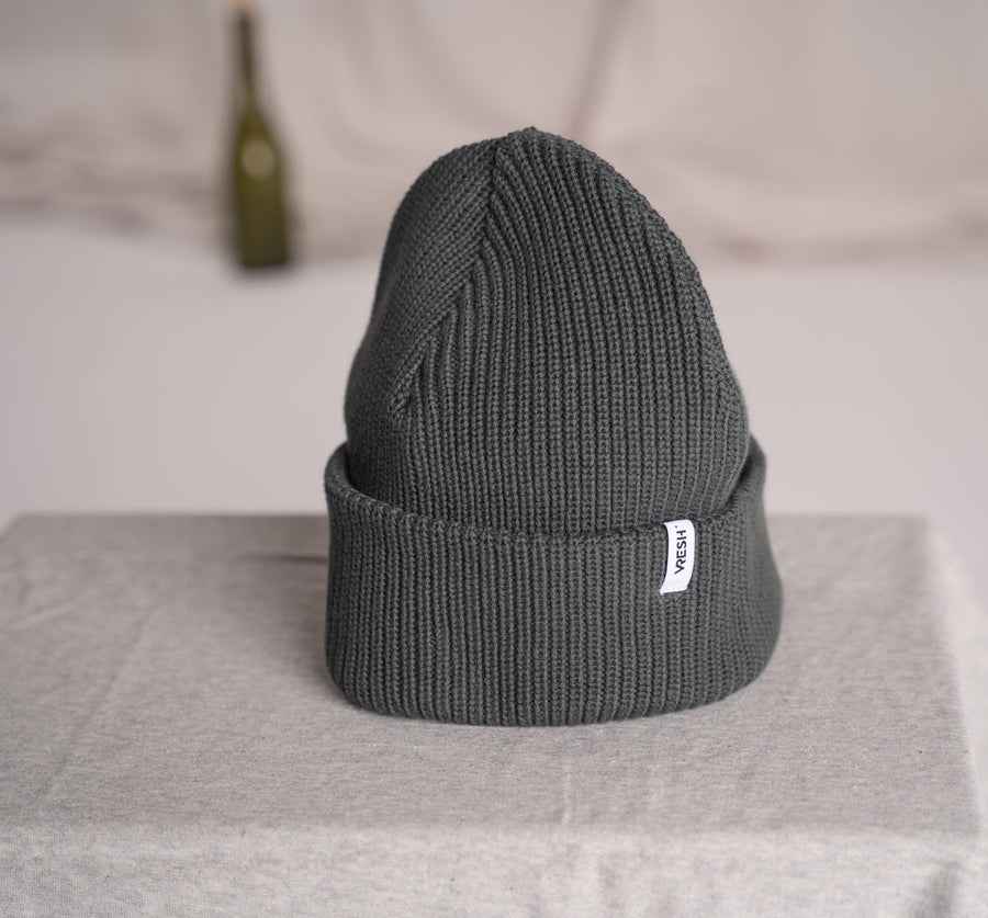 Avriel - Fisherman Beanie aus Biobaumwolle, Tannengrün