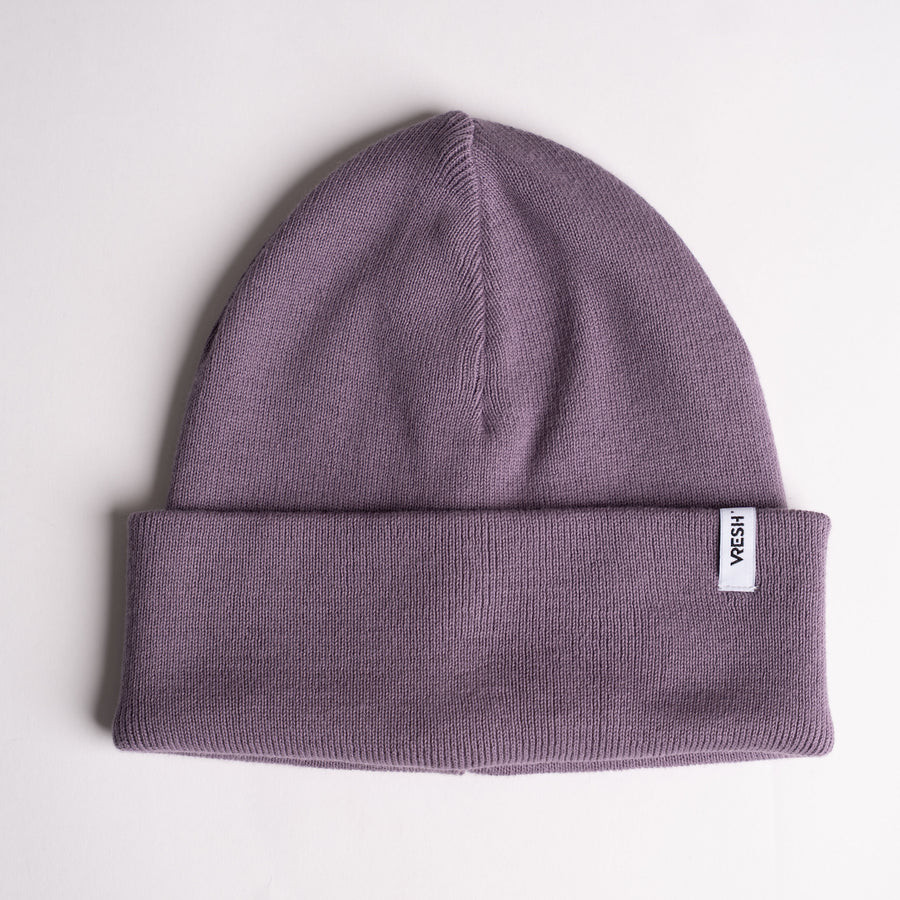 Veo - Classy Beanie aus Biobaumwolle, Lila