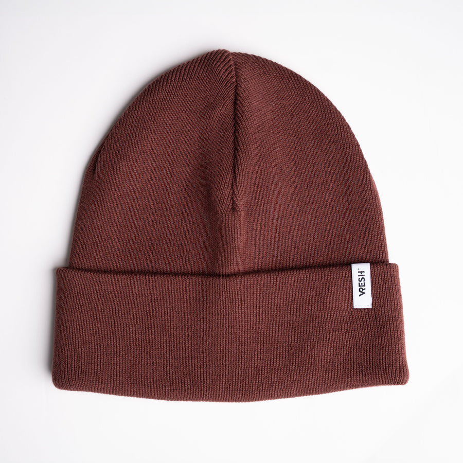 Veo - Classy Beanie aus Biobaumwolle, Weinrot