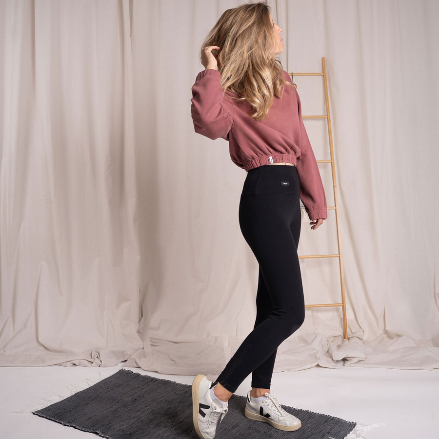 Ivy - Leggins aus Biobaumwolle, Schwarz