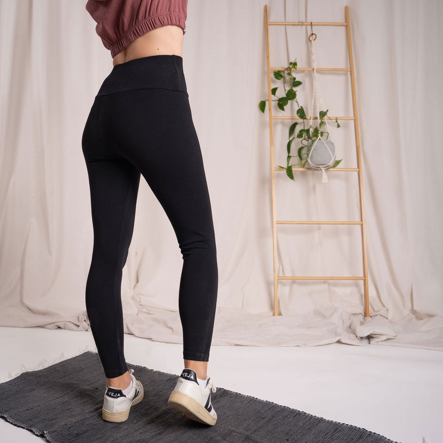 Ivy - Leggins aus Biobaumwolle, Schwarz