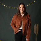 Vani - Cord Hemd aus Biobaumwolle, Rostbraun