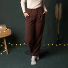 Vabia - Slacks aus Tencel, Kastanie