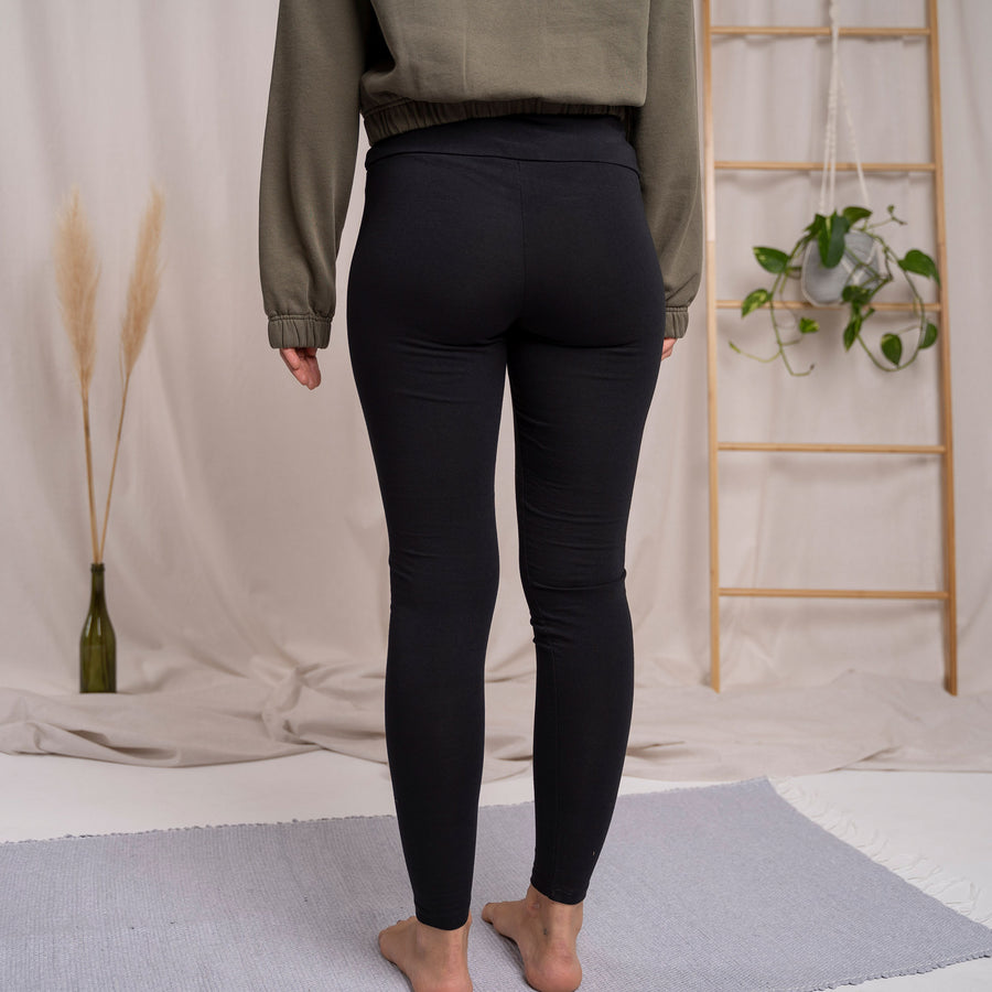 Ivy, Leggins aus Biobaumwolle, Schwarz