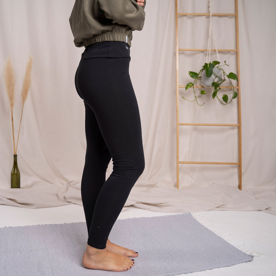 Ivy, Leggins aus Biobaumwolle, Schwarz