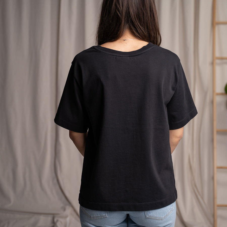 Jenniver - Sweatshirt aus Biobaumwolle, Schwarz