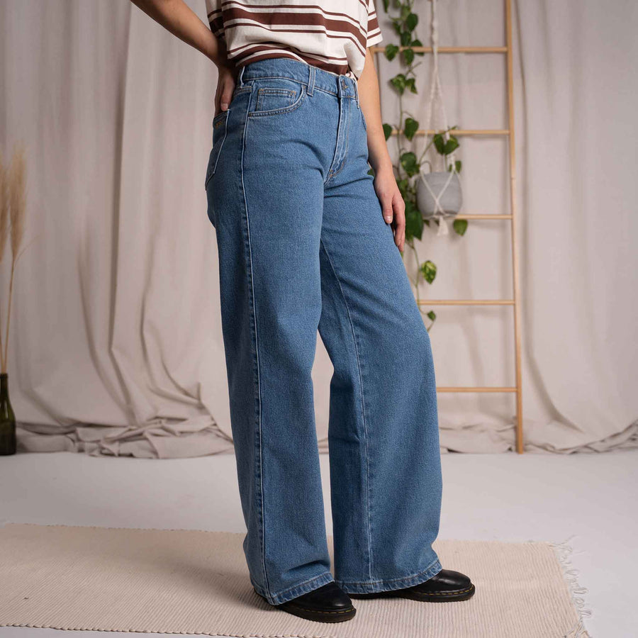 Liliv - Wide Leg Jeans aus Biobaumwolle, Hellblau