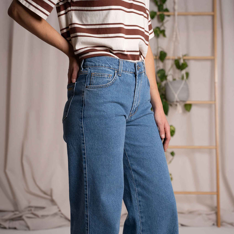 Liliv - Wide Leg Jeans aus Biobaumwolle, Hellblau