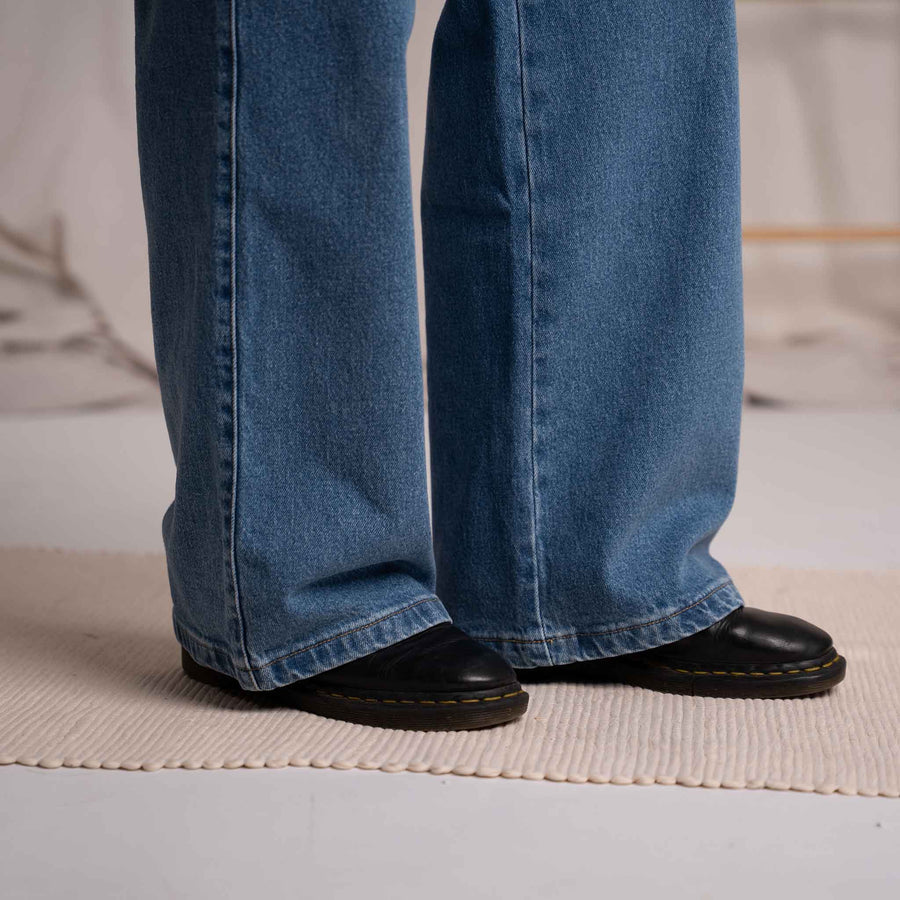 Liliv - Wide Leg Jeans aus Biobaumwolle, Hellblau