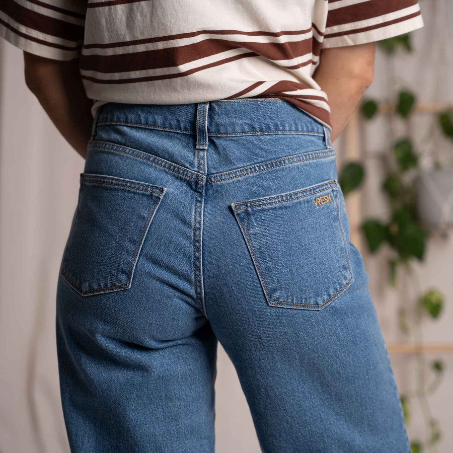 Liliv - Wide Leg Jeans aus Biobaumwolle, Hellblau