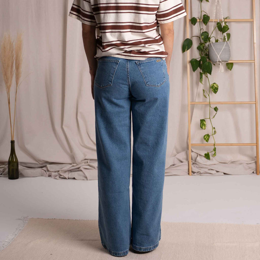 Liliv - Wide Leg Jeans aus Biobaumwolle, Hellblau