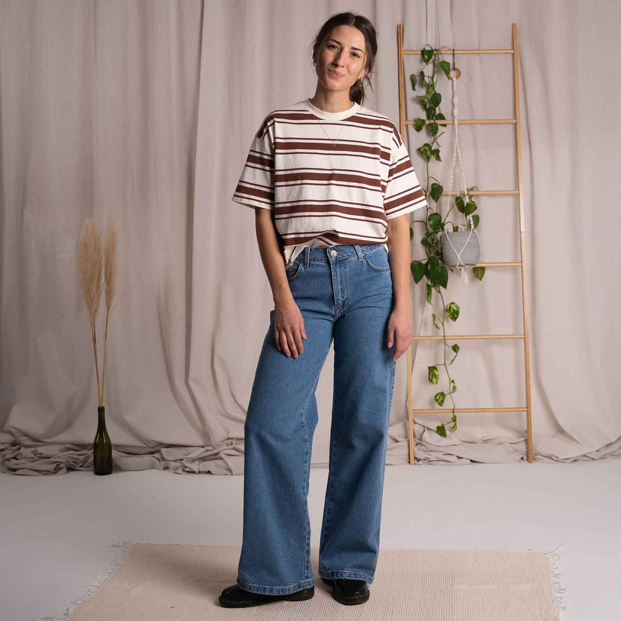 Liliv - Wide Leg Jeans aus Biobaumwolle, Hellblau