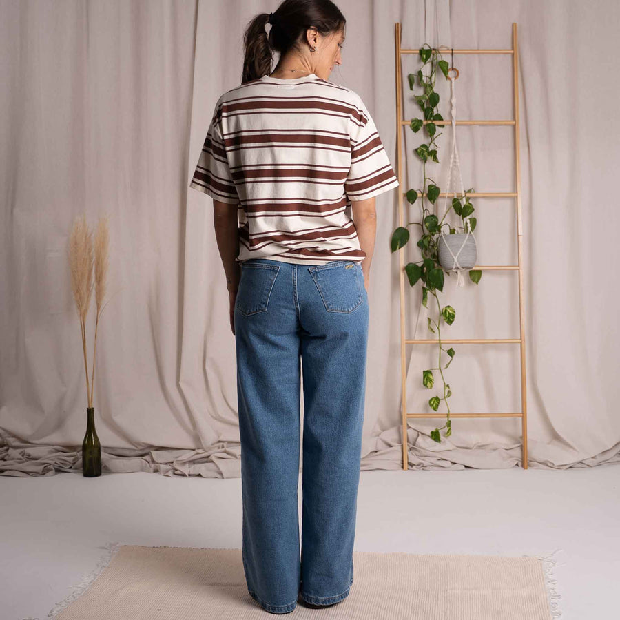 Liliv - Wide Leg Jeans aus Biobaumwolle, Hellblau