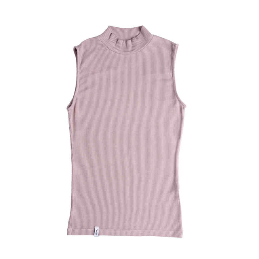 Ovelia - Neck-Top aus Bambus, Pastelllila