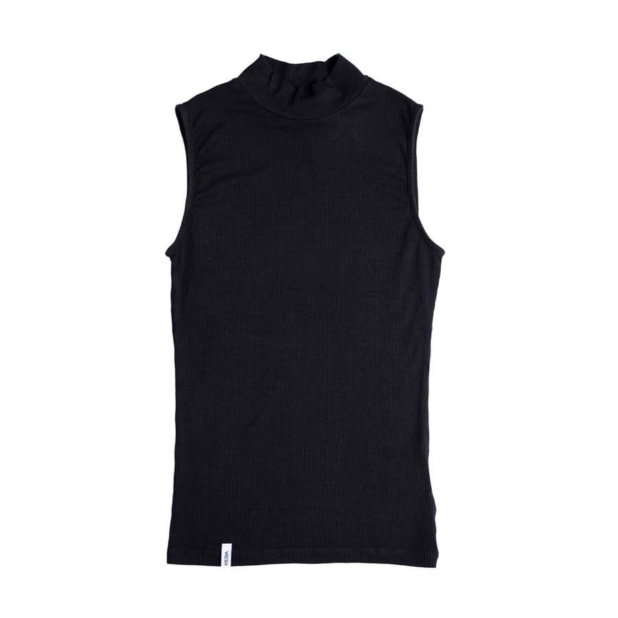 Ovelia - Neck-Top aus Bambus, Schwarz